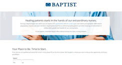 Desktop Screenshot of baptistnurses.org